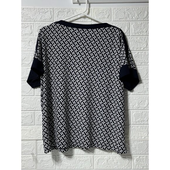 LIKE NEW - Ralph Lauren Black & White Womens Geometric Pattern Tunic Women's XL - Picture 5 of 5